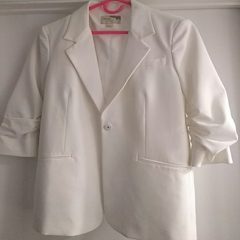 White Elizabeth and James blazer